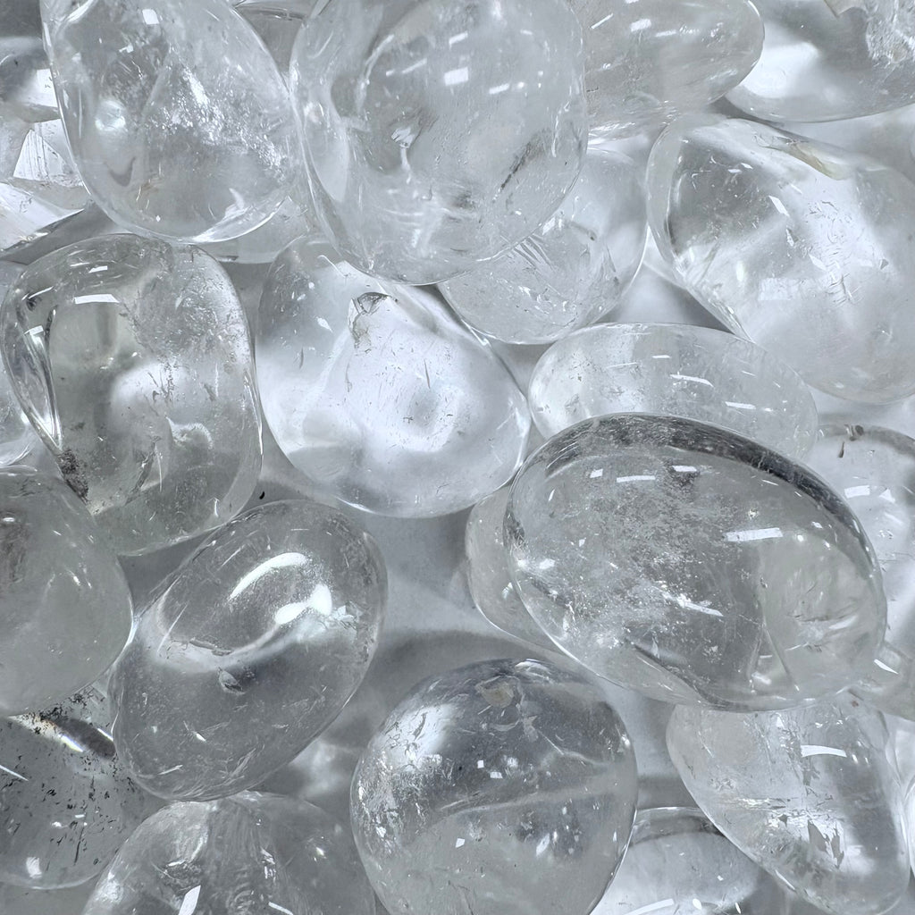 Rock Crystal Quartz Tumbled Gemstone Single Stone