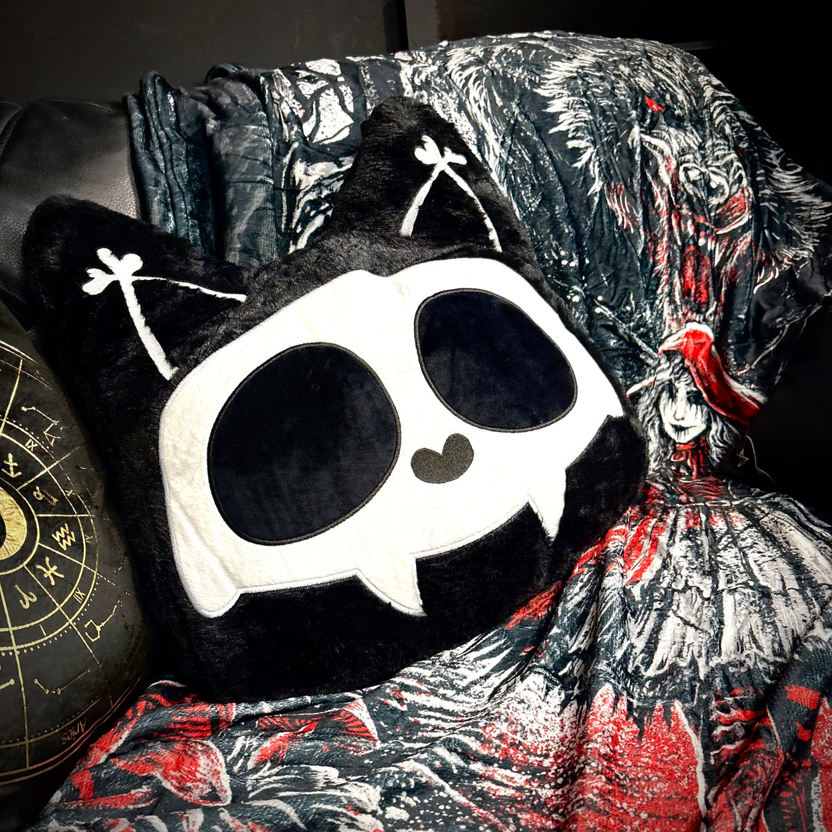 Skelekitty Scatter Cushion