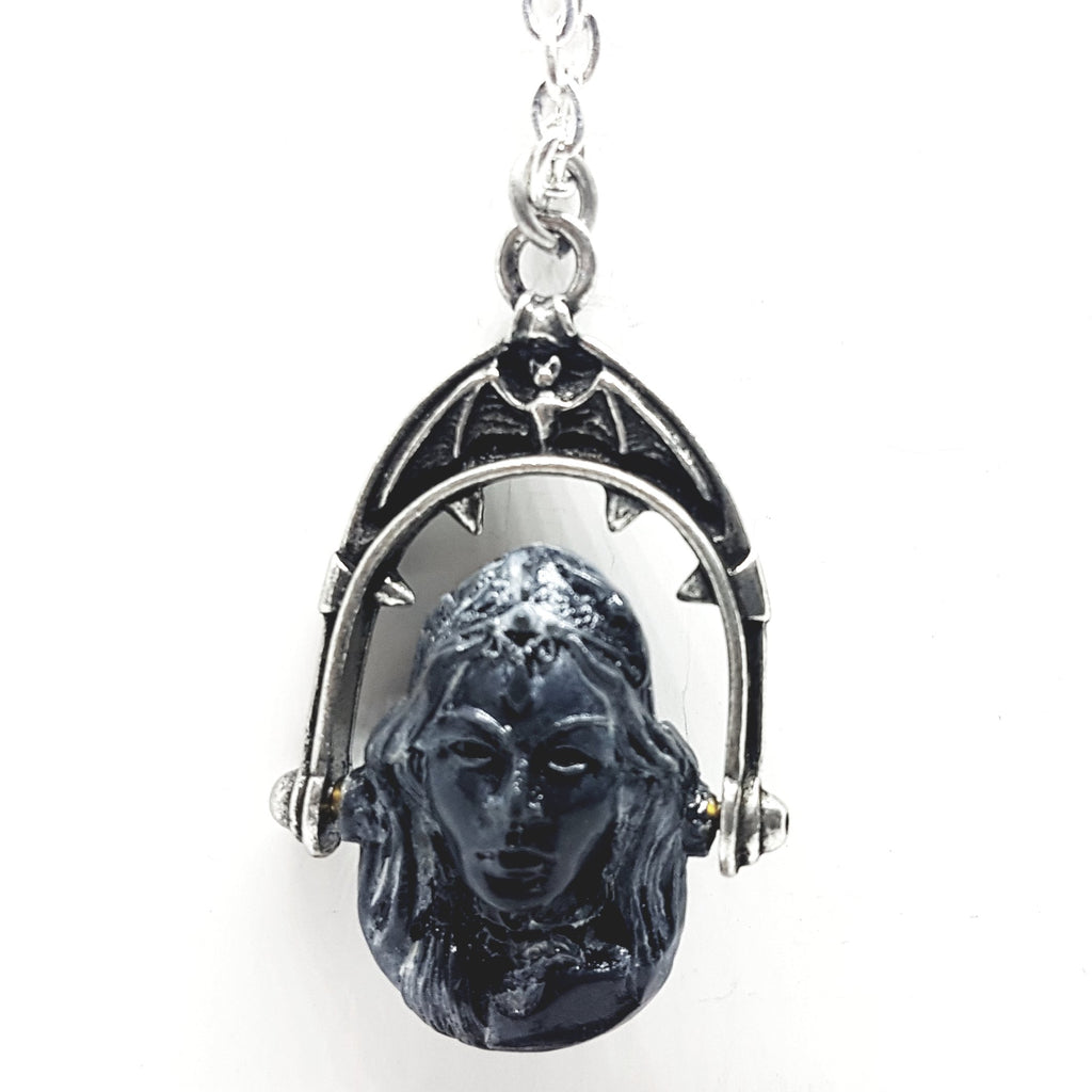 Headstone Skull/Portrait Necklace P425