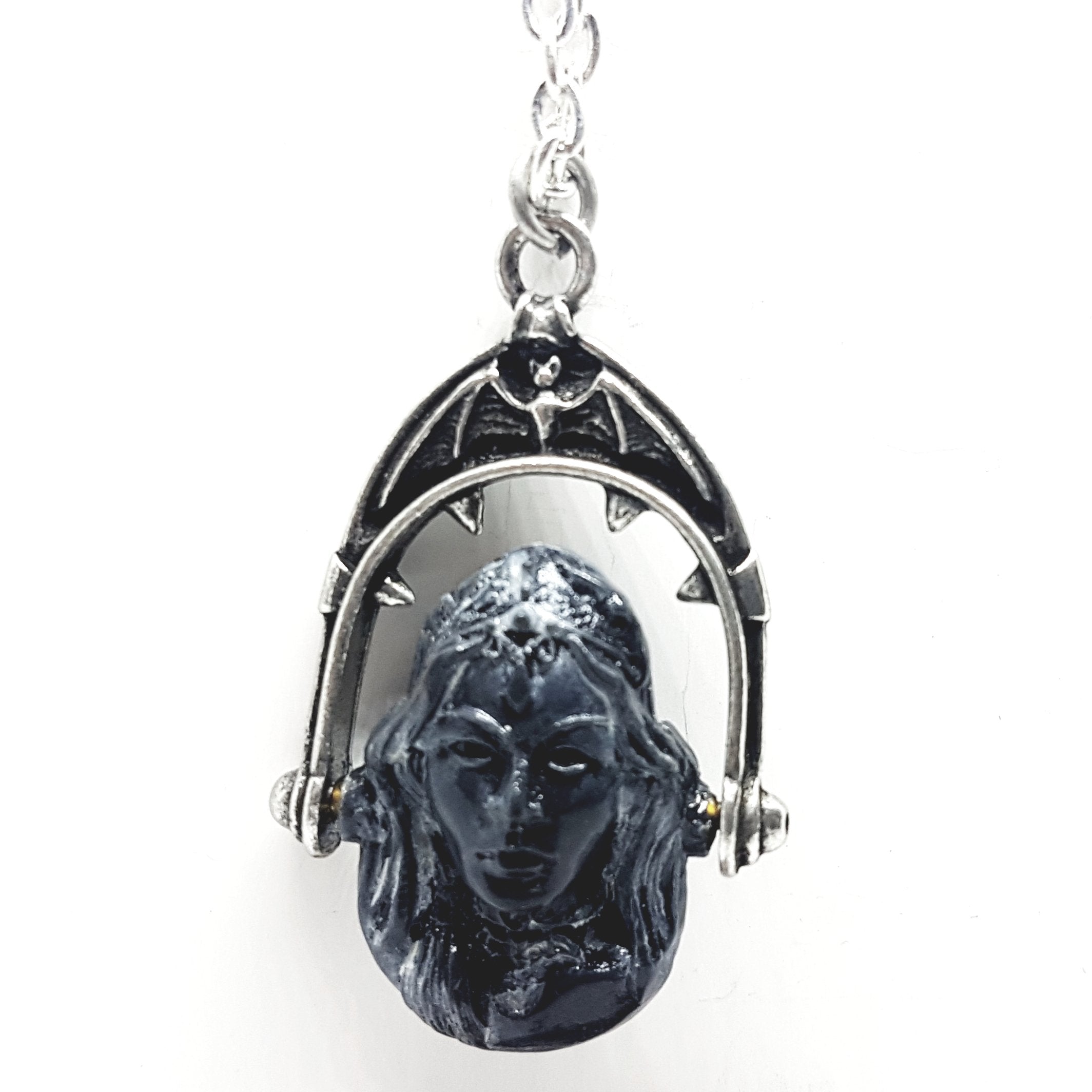 Headstone Skull/Portrait Necklace P425
