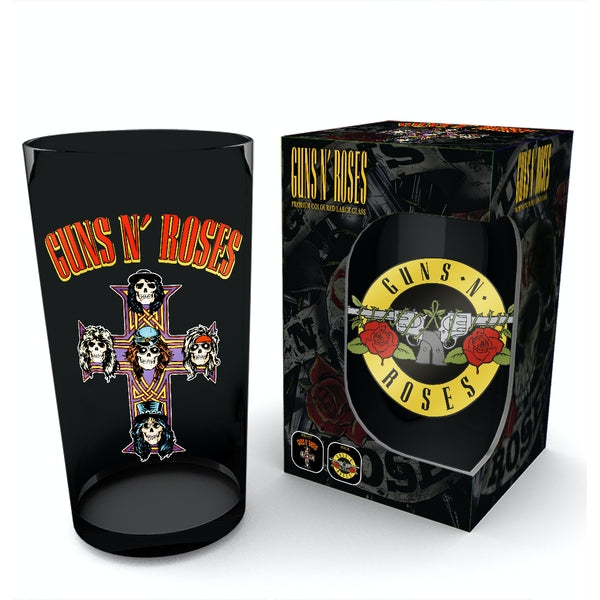 GUNS N ROSES (GnR) Logo Coloured Large Glass