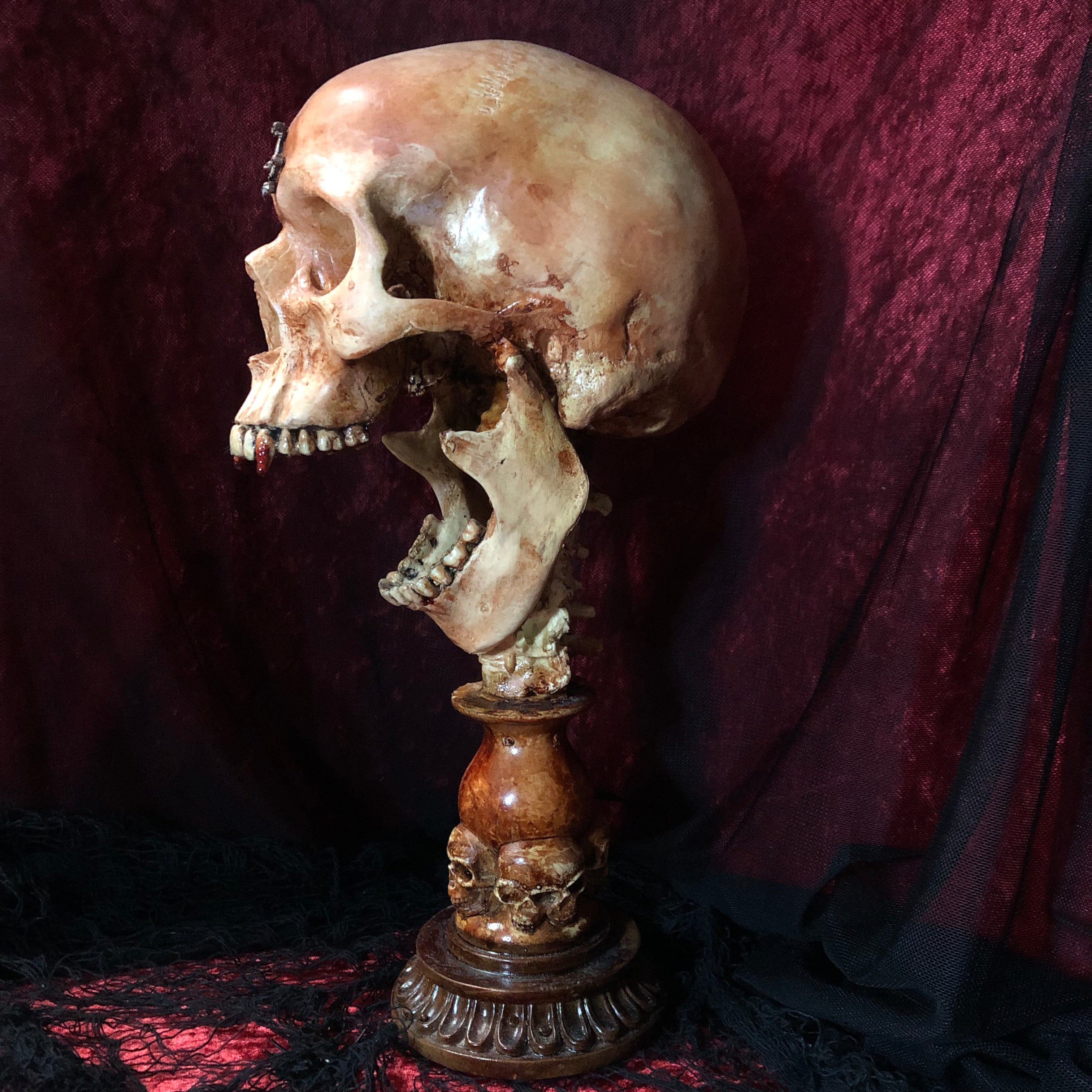 The Count Skull Statue
