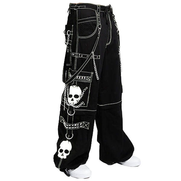 Tripp NYC Skull 'Em All Pants - Black/White