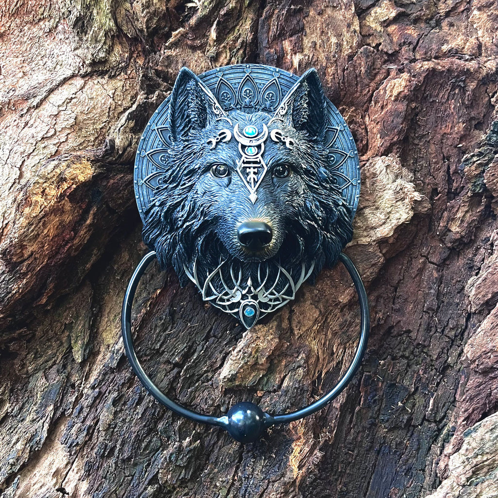 Wolf Moon Door Knocker