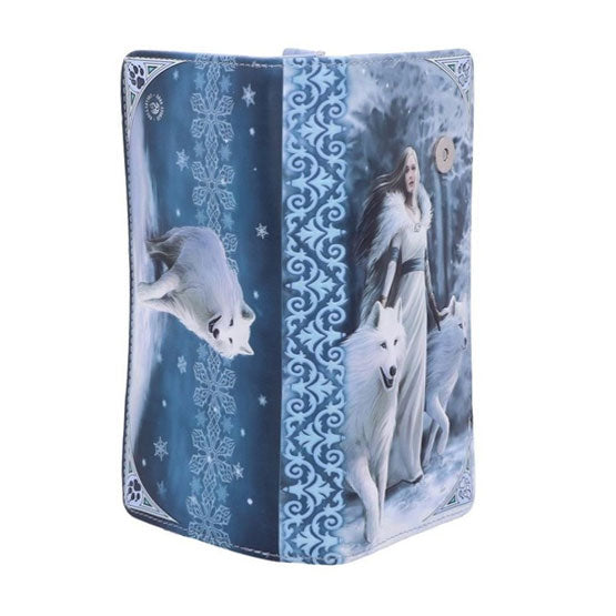 Winter Guardian Embossed Wolf Wallet