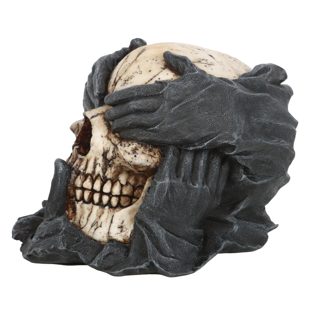 See, Hear, Speak No Evil Skull Ornament