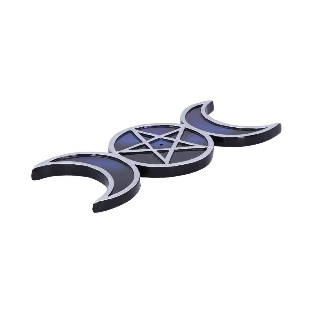 Triple Moon Midnight Incense Holder