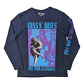 GUNS N ROSES (GNR) Use Your Illusion Longsleeve Tee Navy Blue