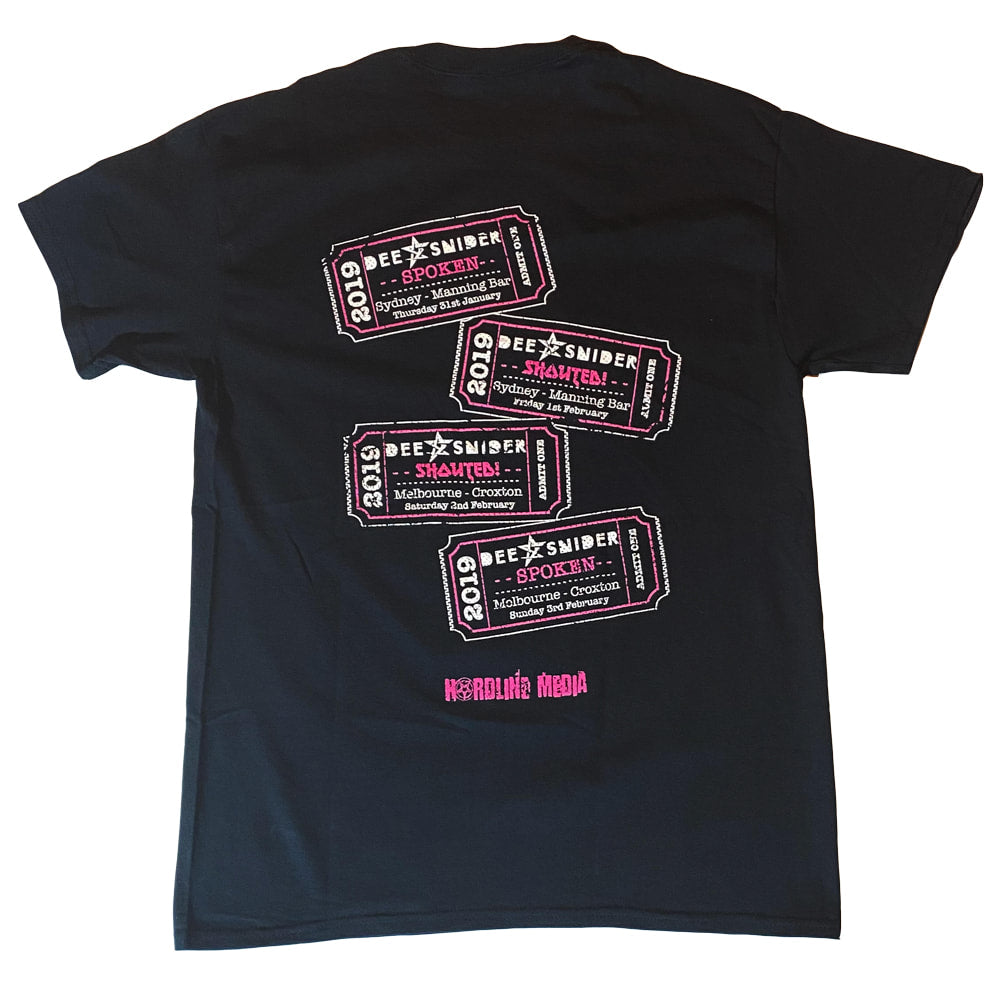 DEE SNIDER (TWISTED SISTER) Spoken Shouted Tee