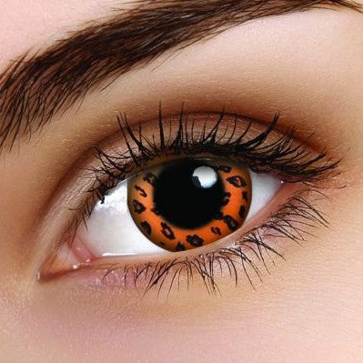 Yellow Leopard Contact Lenses