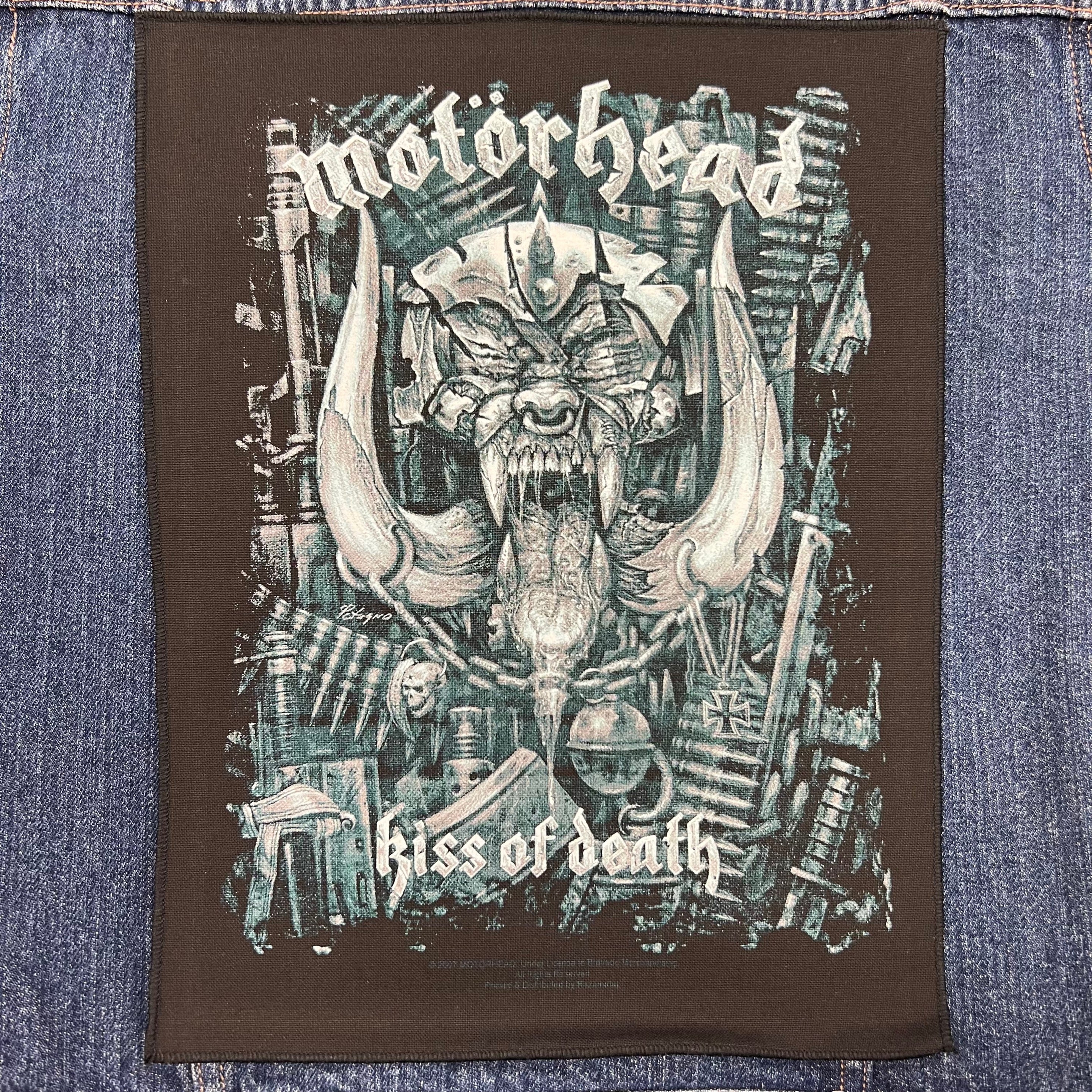 MOTORHEAD Kiss Of Death Back Patch