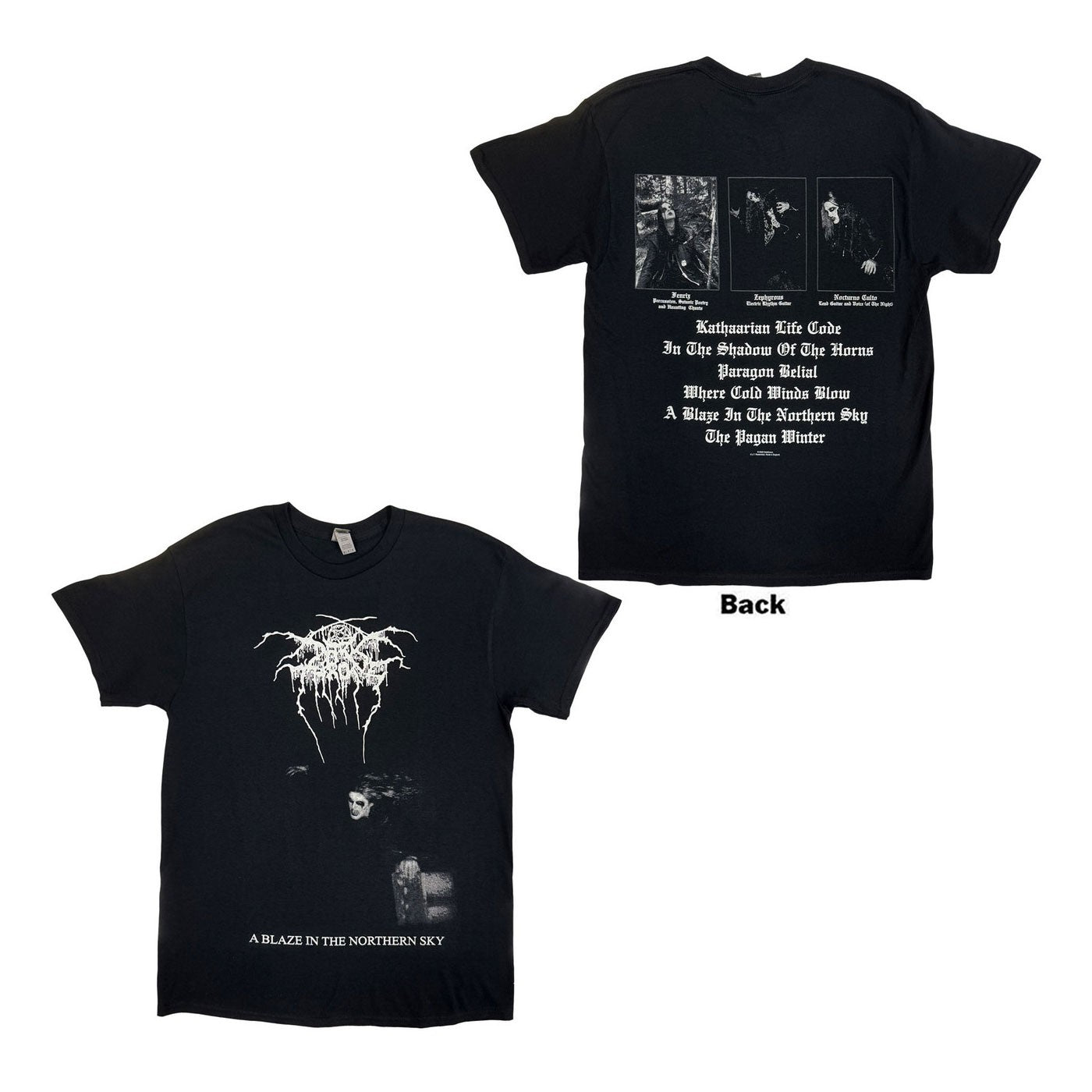 DARKTHRONE Blaze In The Northern Sky Tee (Backprint)