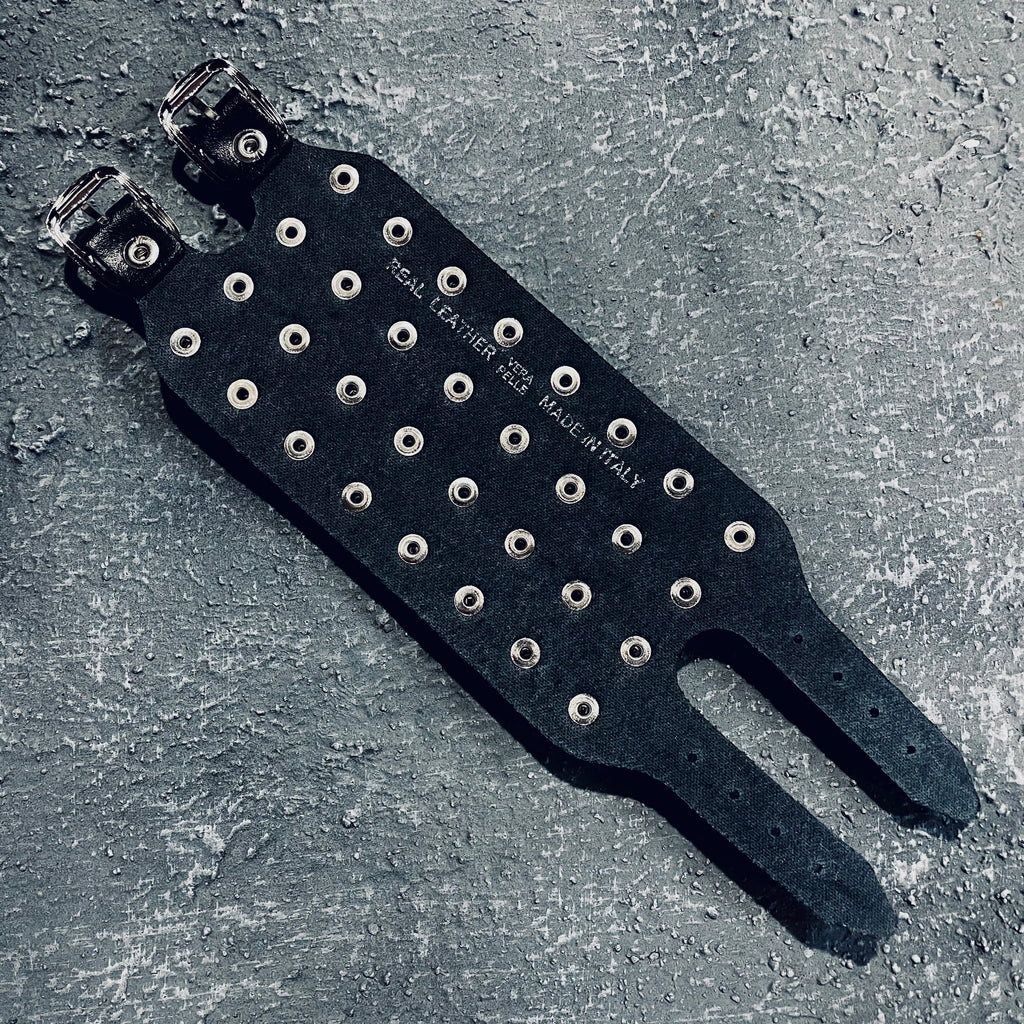 Jahannam Premium Leather Spike Cuff
