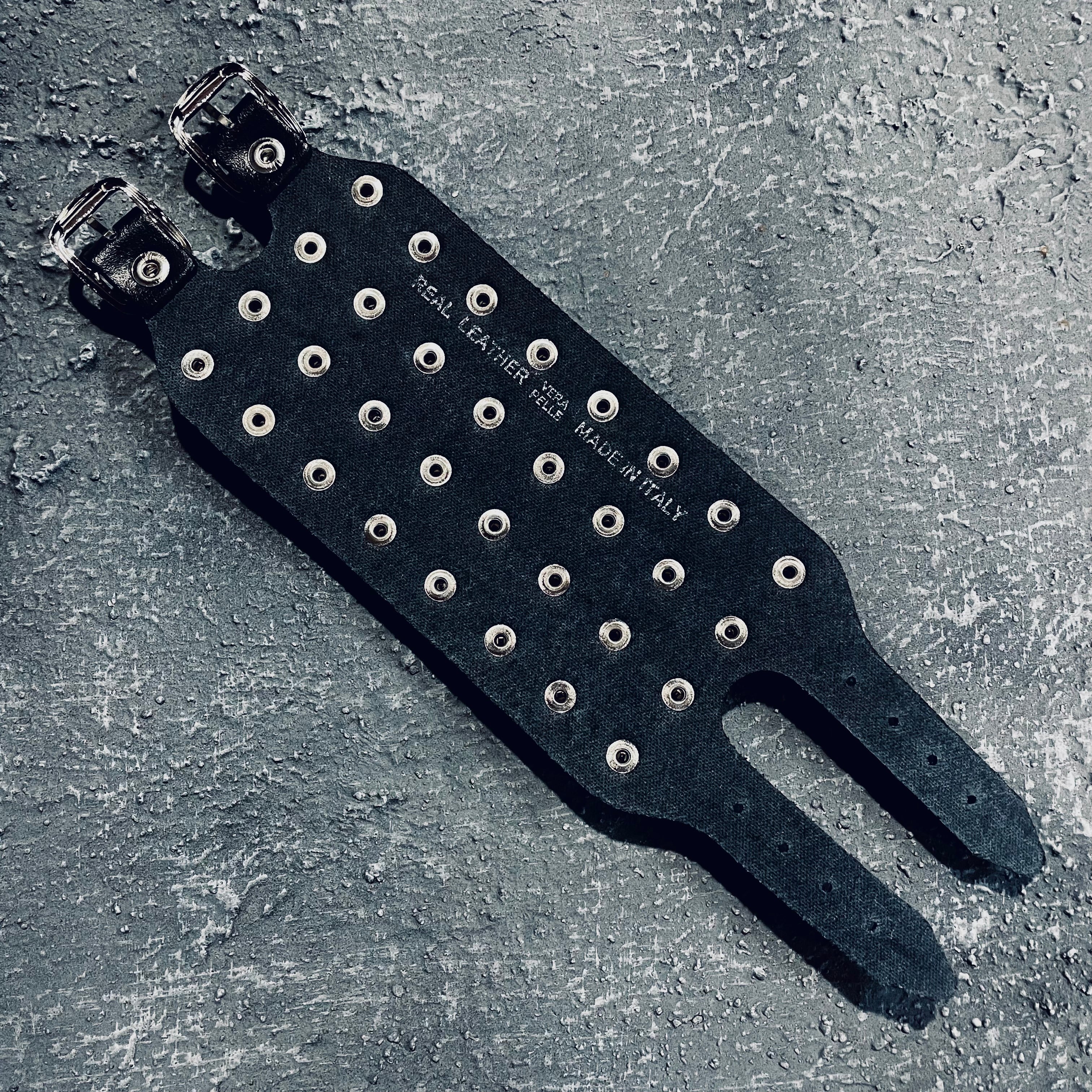 Jahannam Premium Leather Spike Cuff