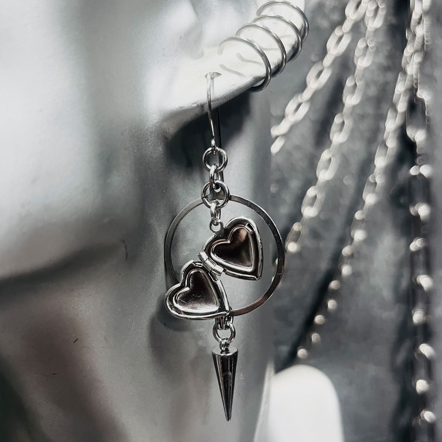 Keepers Secret Heart Locket Earrings
