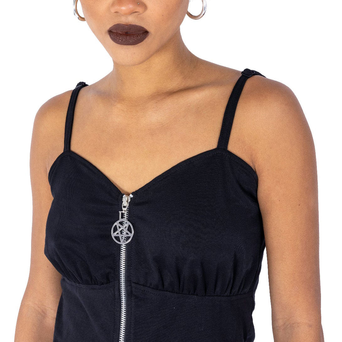 Pari Zip Front Top