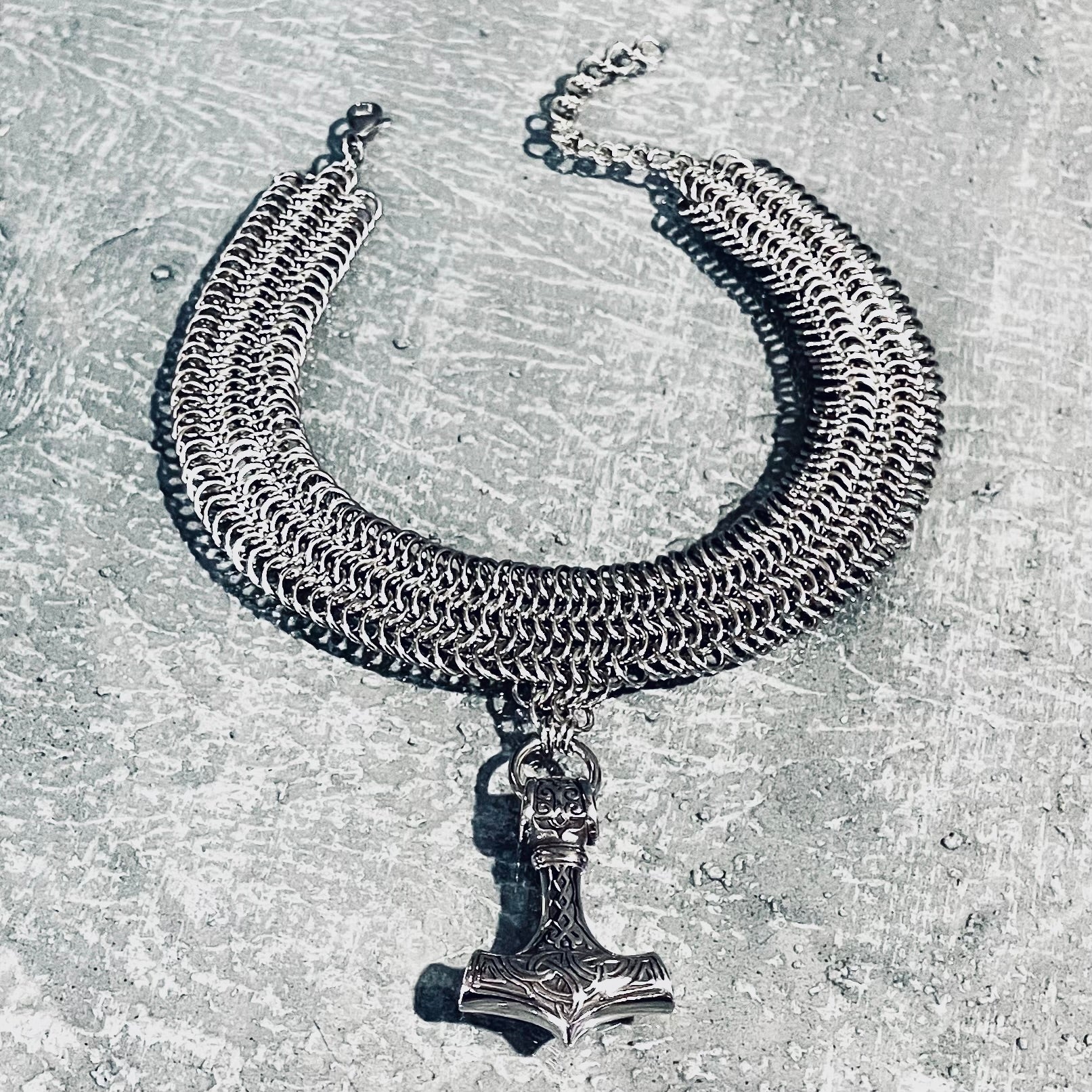 Gods Hammer Chosen Chainmaille Collar