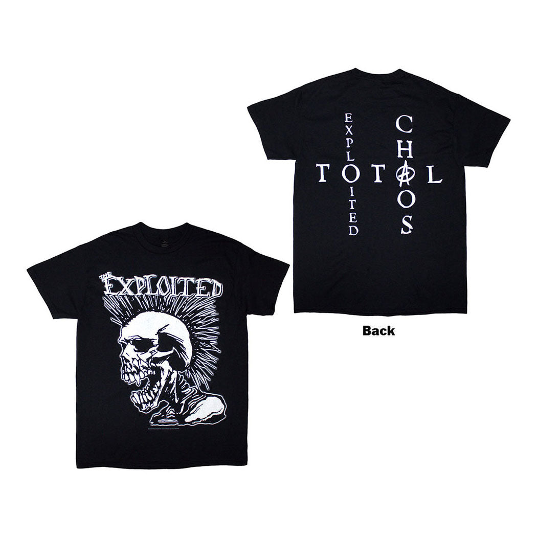EXPLOITED Mohican Skull Tee (Backprint)