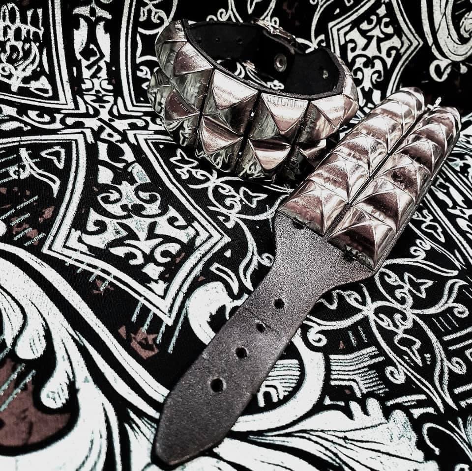 Deuce Studded Wrist Cuff