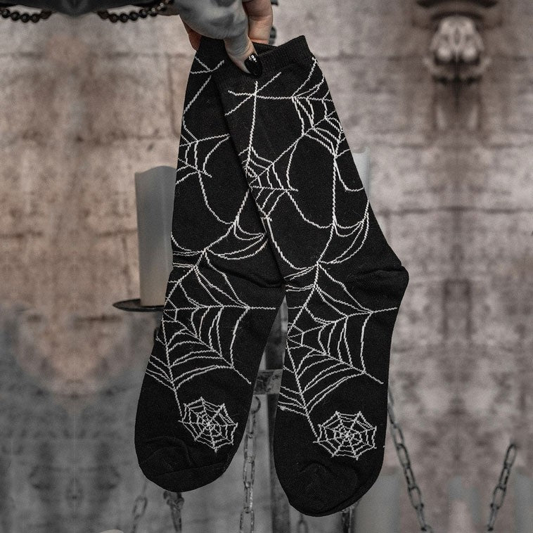 Nightweave Spiderweb Crew Socks