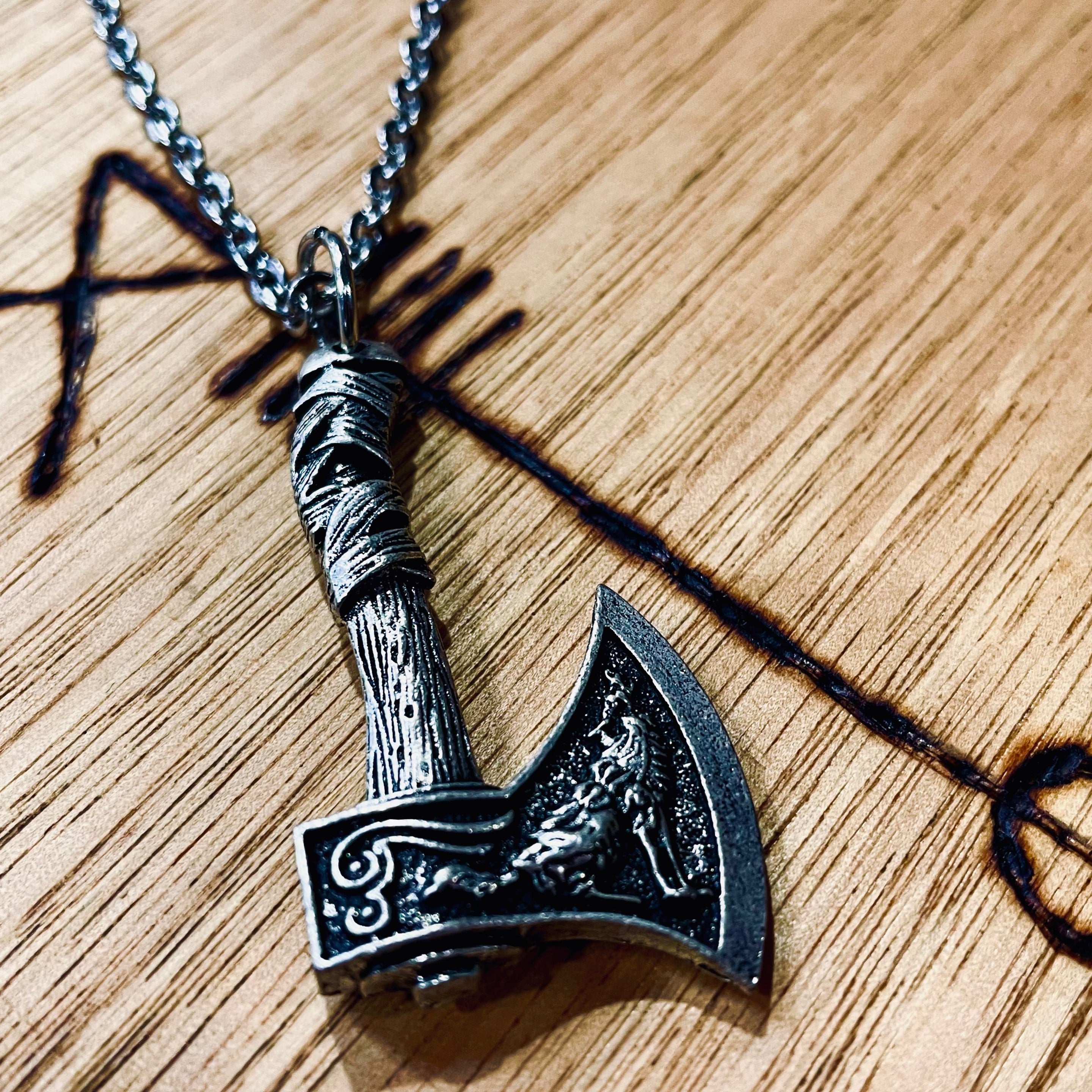 blōt Gatherers Axe Pendant Necklace