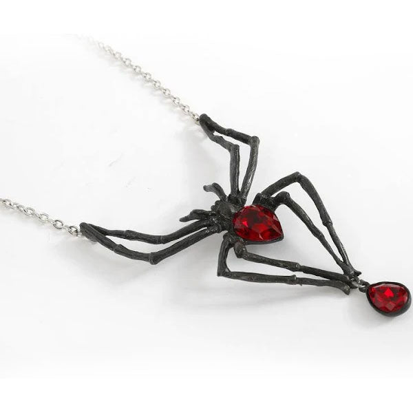 Black Widow Spider Necklace