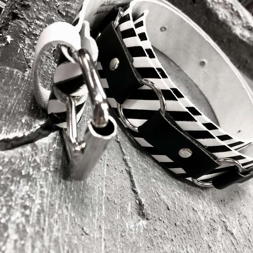 Dangerous Crossing Leather Belt