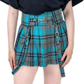 Woe Is Me Turquoise Tartan Skirt
