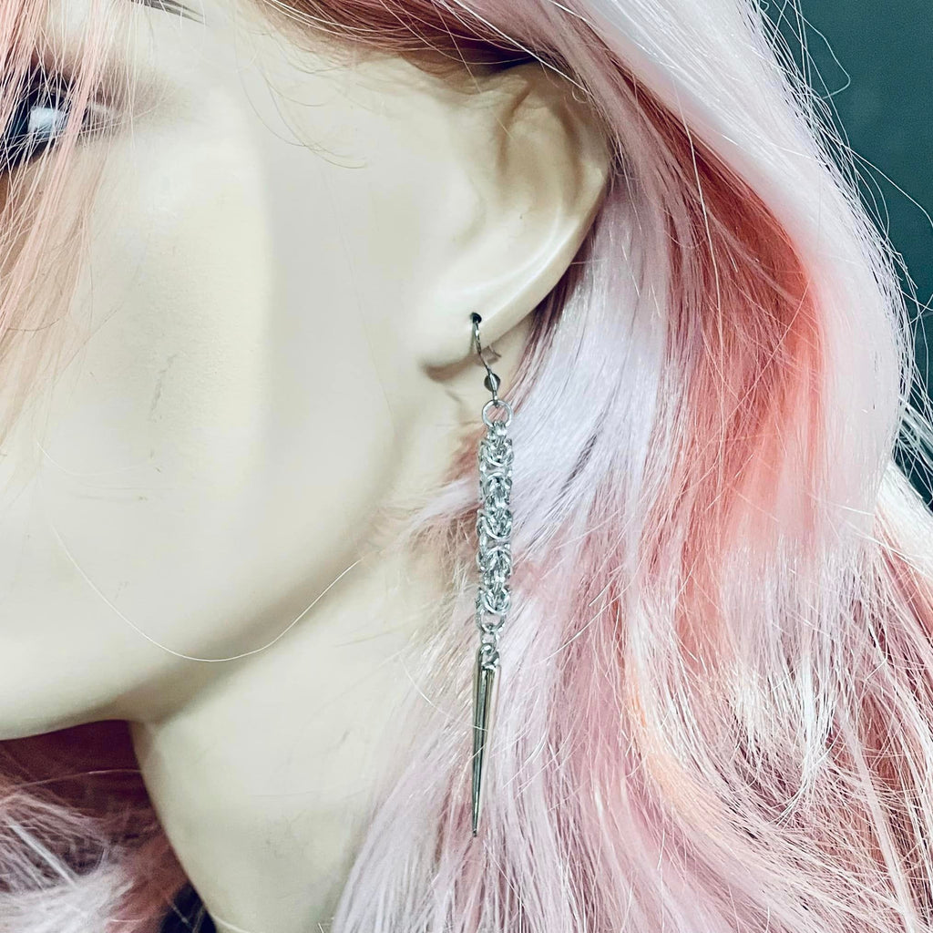 Lightning Bolt Spike Earrings