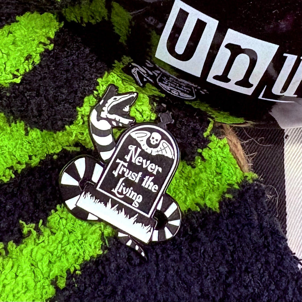 Never Trust the Living Enamel Pin