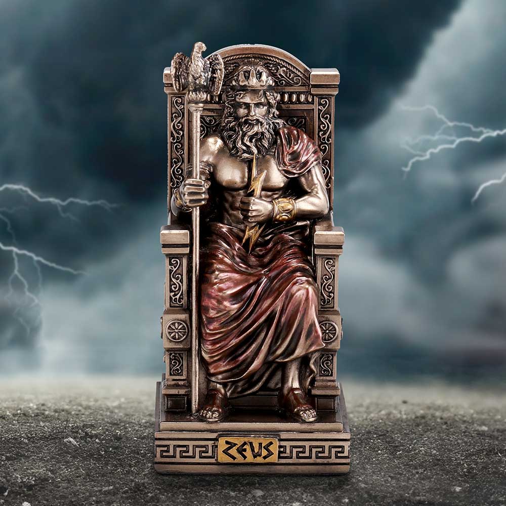 Zeus God of the Sky (Mini) Bronze Figurine