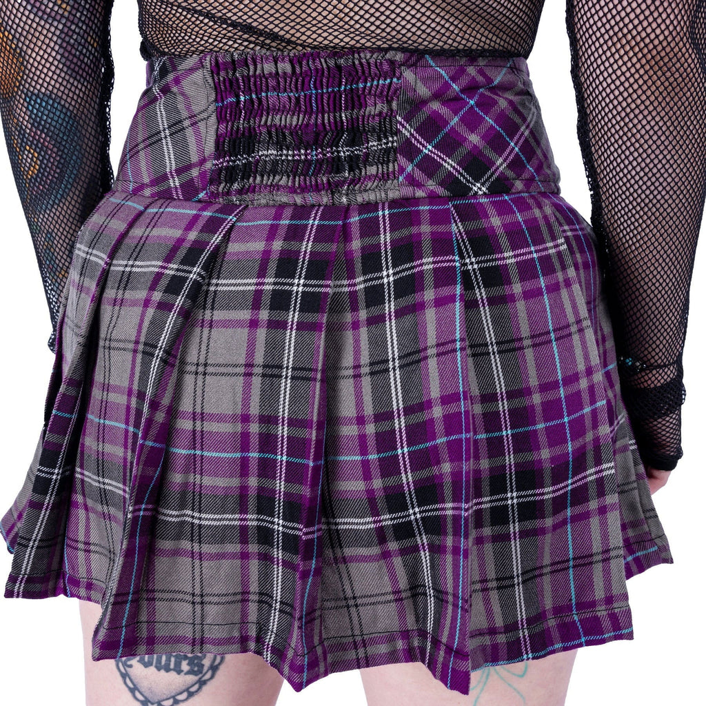 Zorya Purple Pulse Tartan Skirt