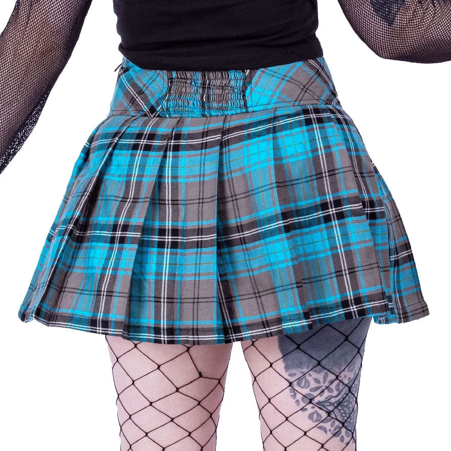 Zorya Turquoise Tartan Skirt