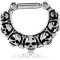 Septum Piercing Bound Burial Hinged Clicker Surgical Steel