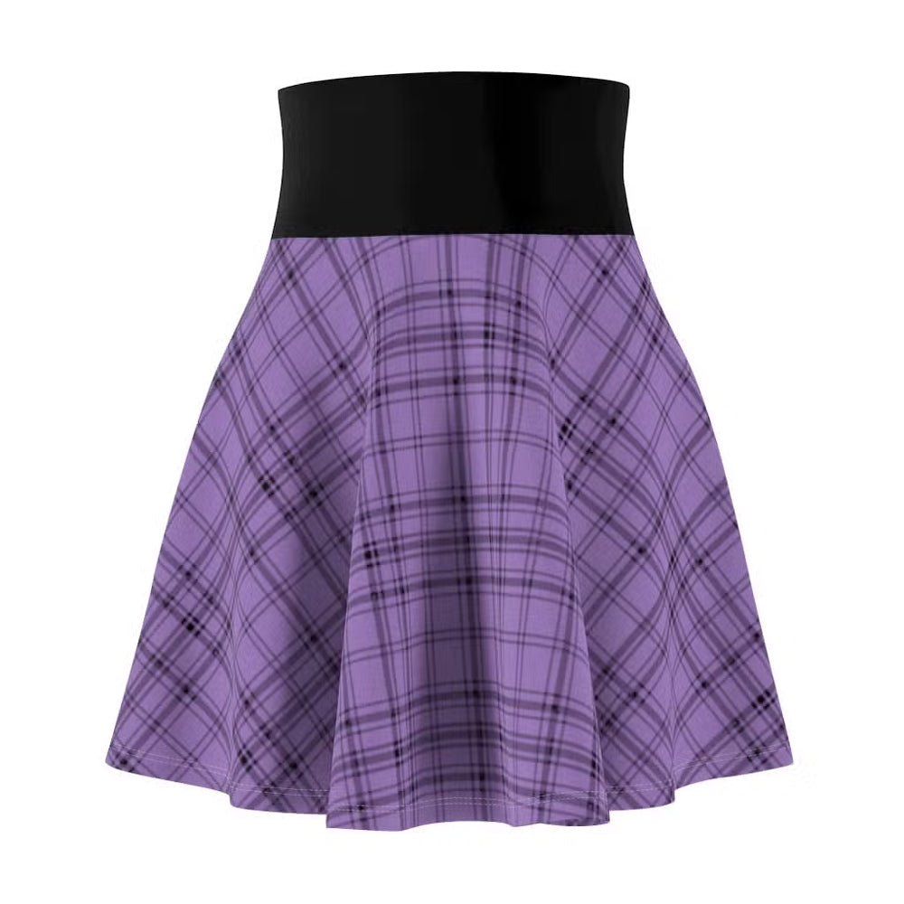 Jennacidal Purple Tartan Skater Skirt