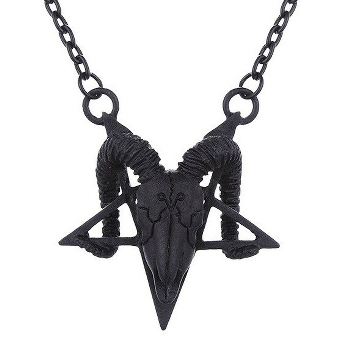 Ram Skull Arsenic Pentagram Necklace