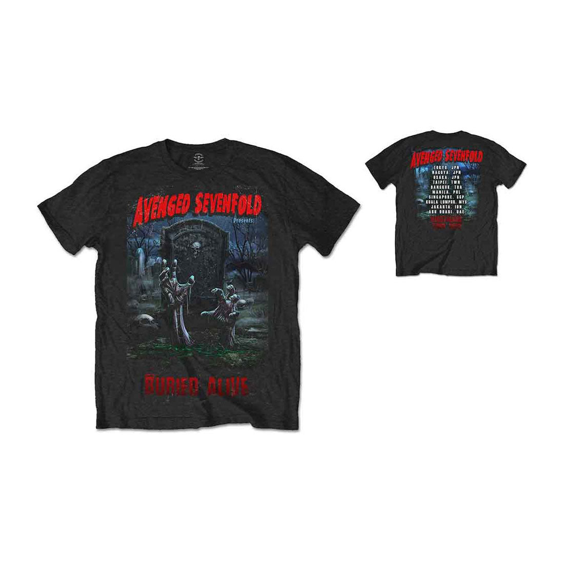 AVENGED SEVENFOLD (A7x) Buried Alive Tour Tee