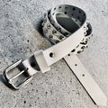 Lithe Studded Spike Leather Belt