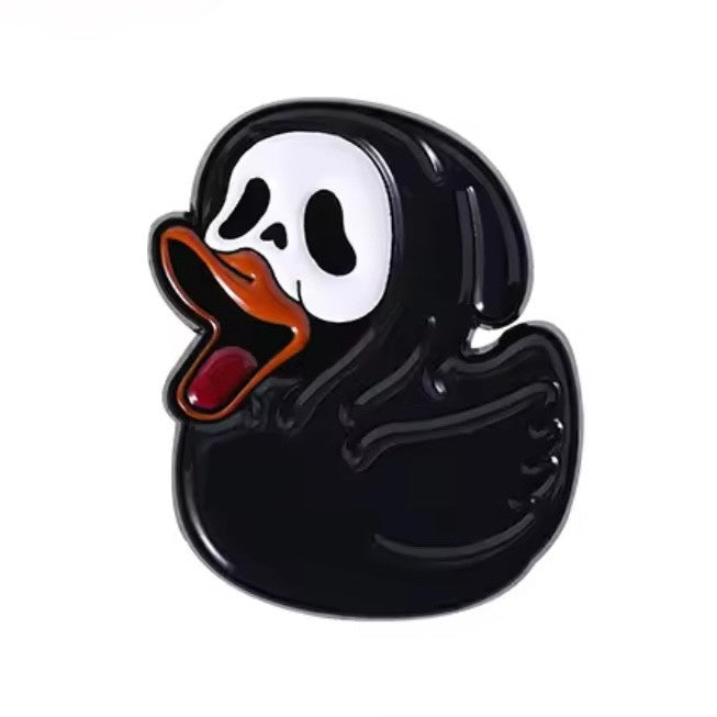 Duckin' Screamy Enamel Pin