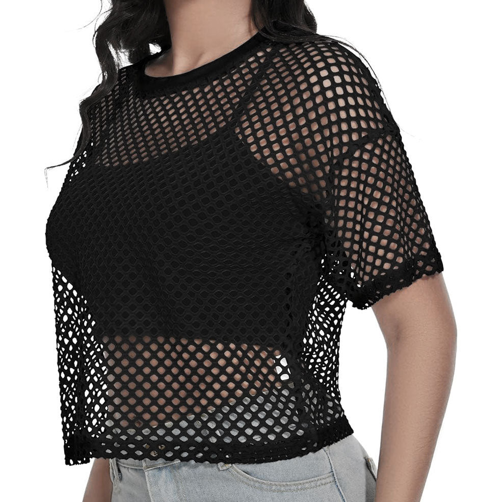 Fishnet Layer Top