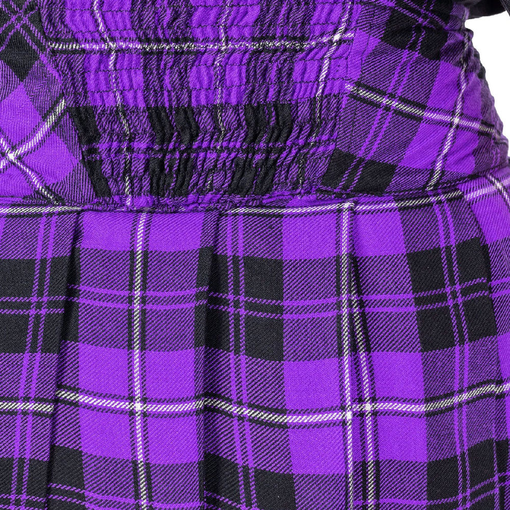 Hybrid Skirt Purple Check/Black