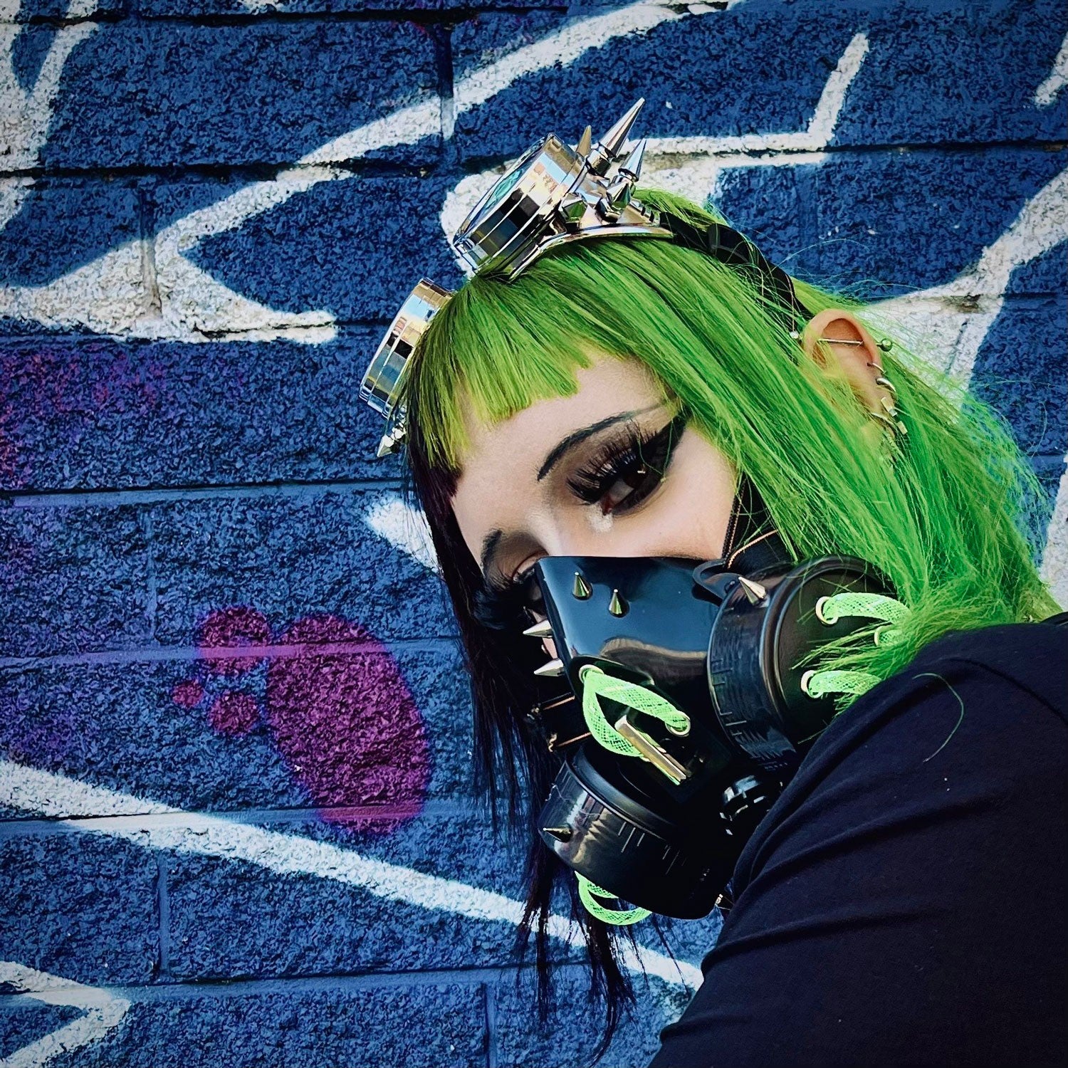 Toxic Zone Cybergoth Gas Mask