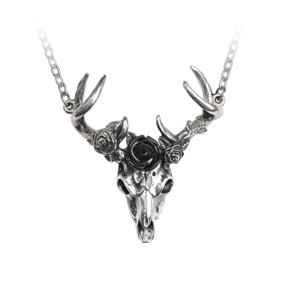White Hart Black Rose Pendant by Alchemy