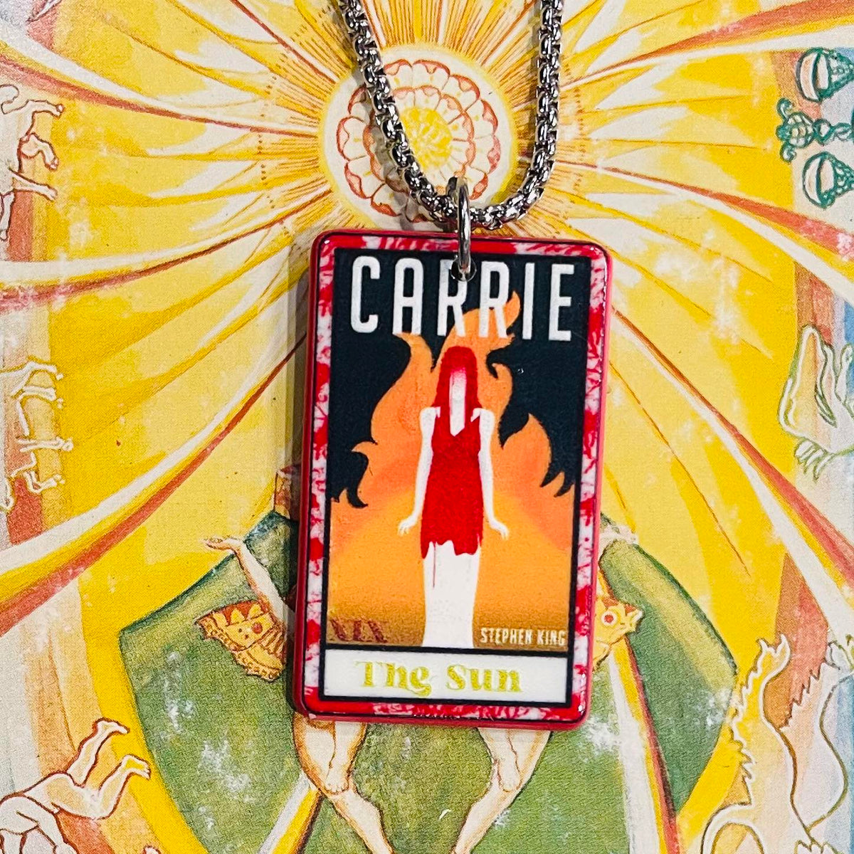 Horror Tarot Sun Necklace