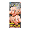 Make-up Tattoo Knuckles - Old English Alphabet