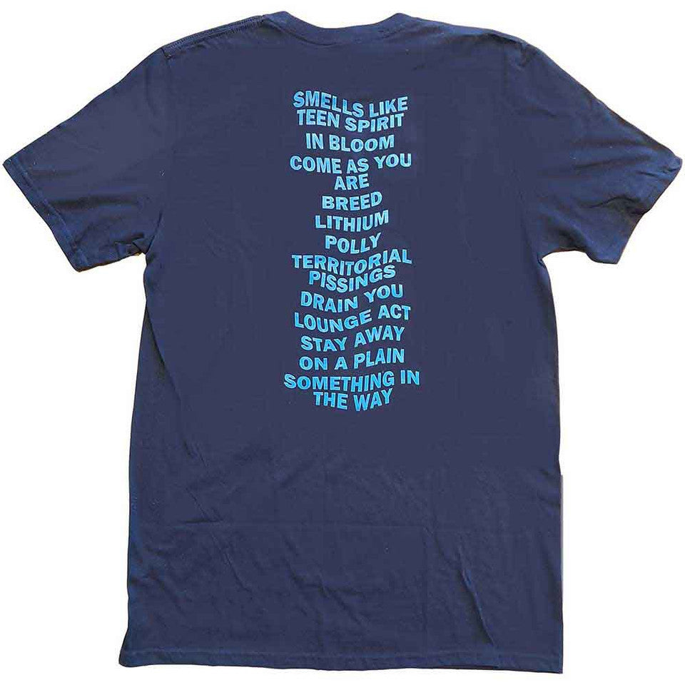 NIRVANA Nevermind Navy Blue Tee (Backprint)