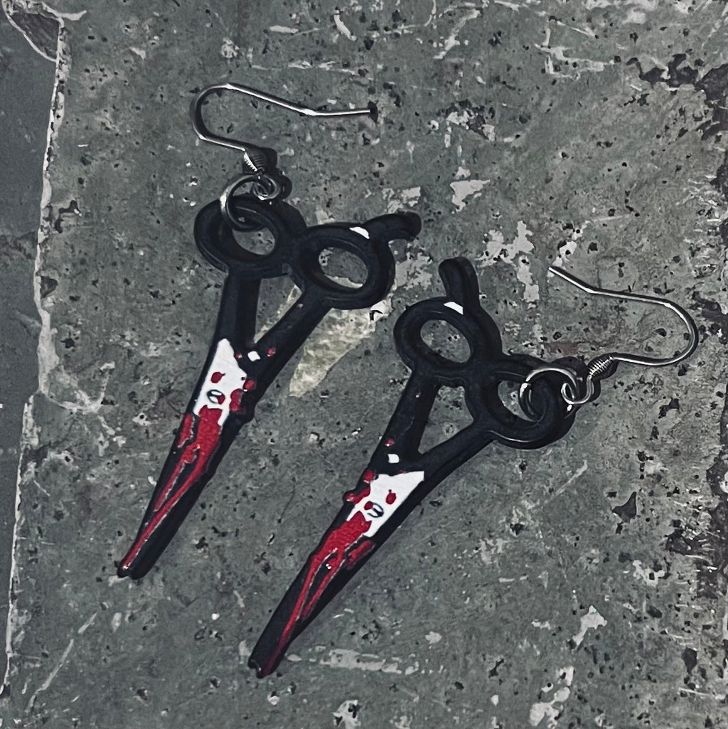Bloody Scares Earrings - Scissors