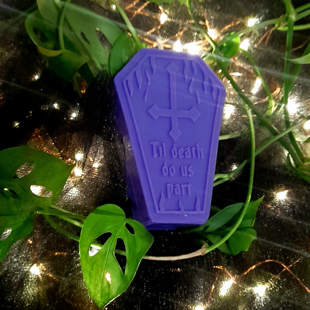 Til Death Coffin Candle
