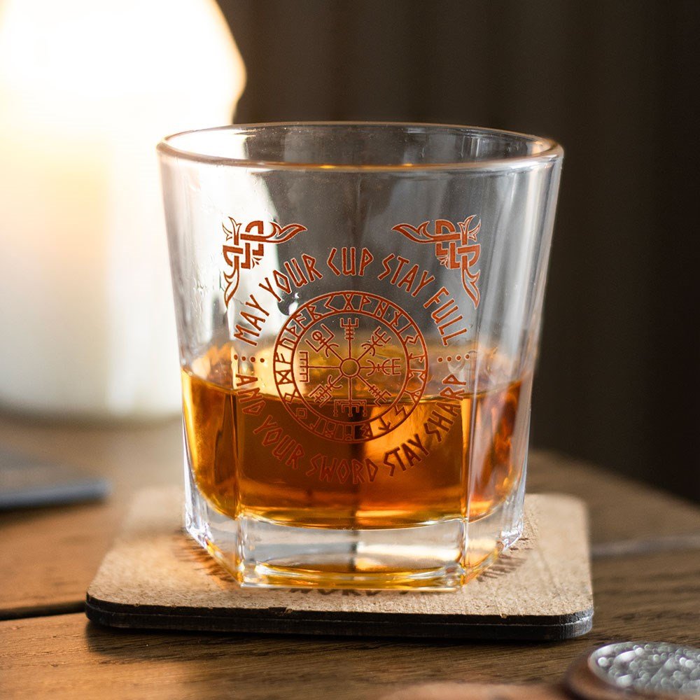 Wayfinder Lowball Drinking Glass with Coaster