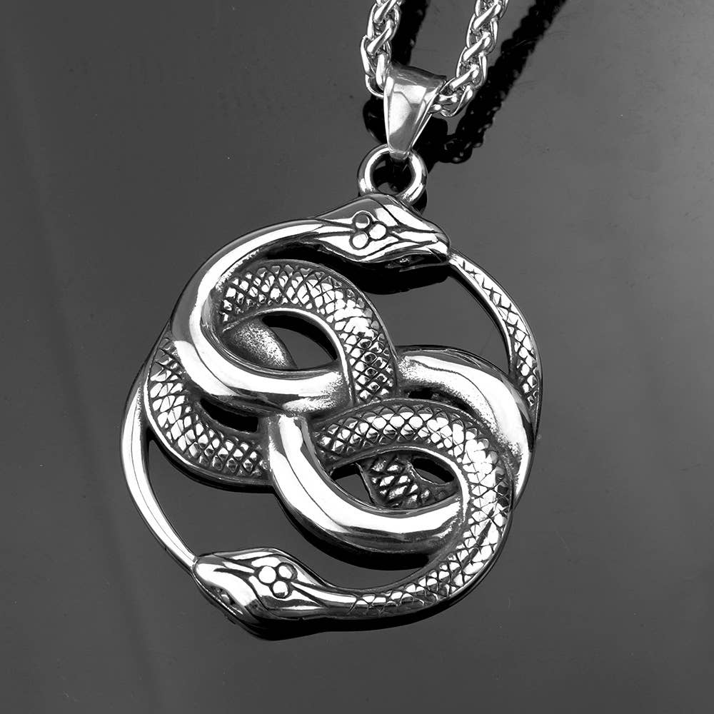 Entwined Serpent Necklace